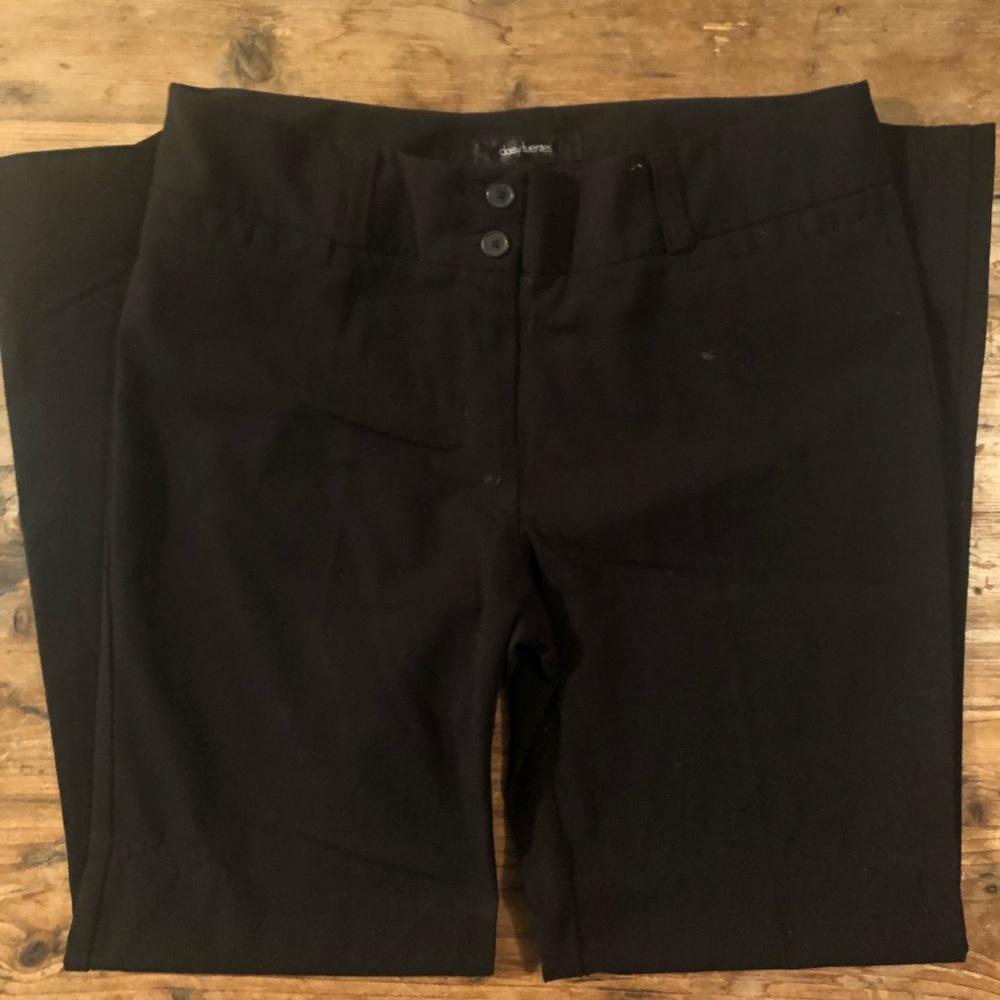 Daisy Fuentes Black Dress Pants, Size 6